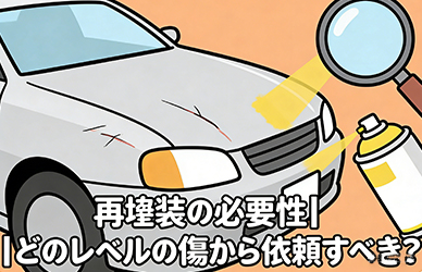 再塗装の必要性｜どのレベルの傷から依頼すべき？