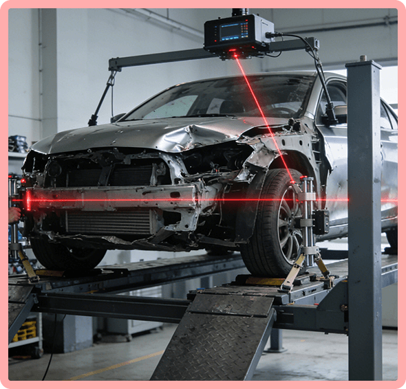 「フレームが歪んでいるかもしれない」と言