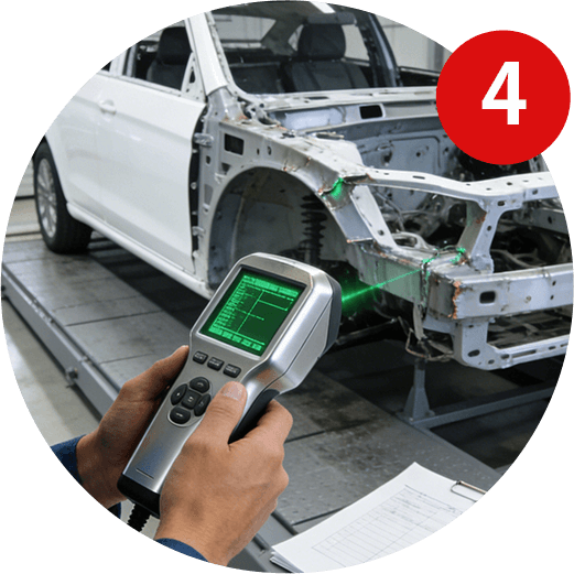 再測定によ る数値確認