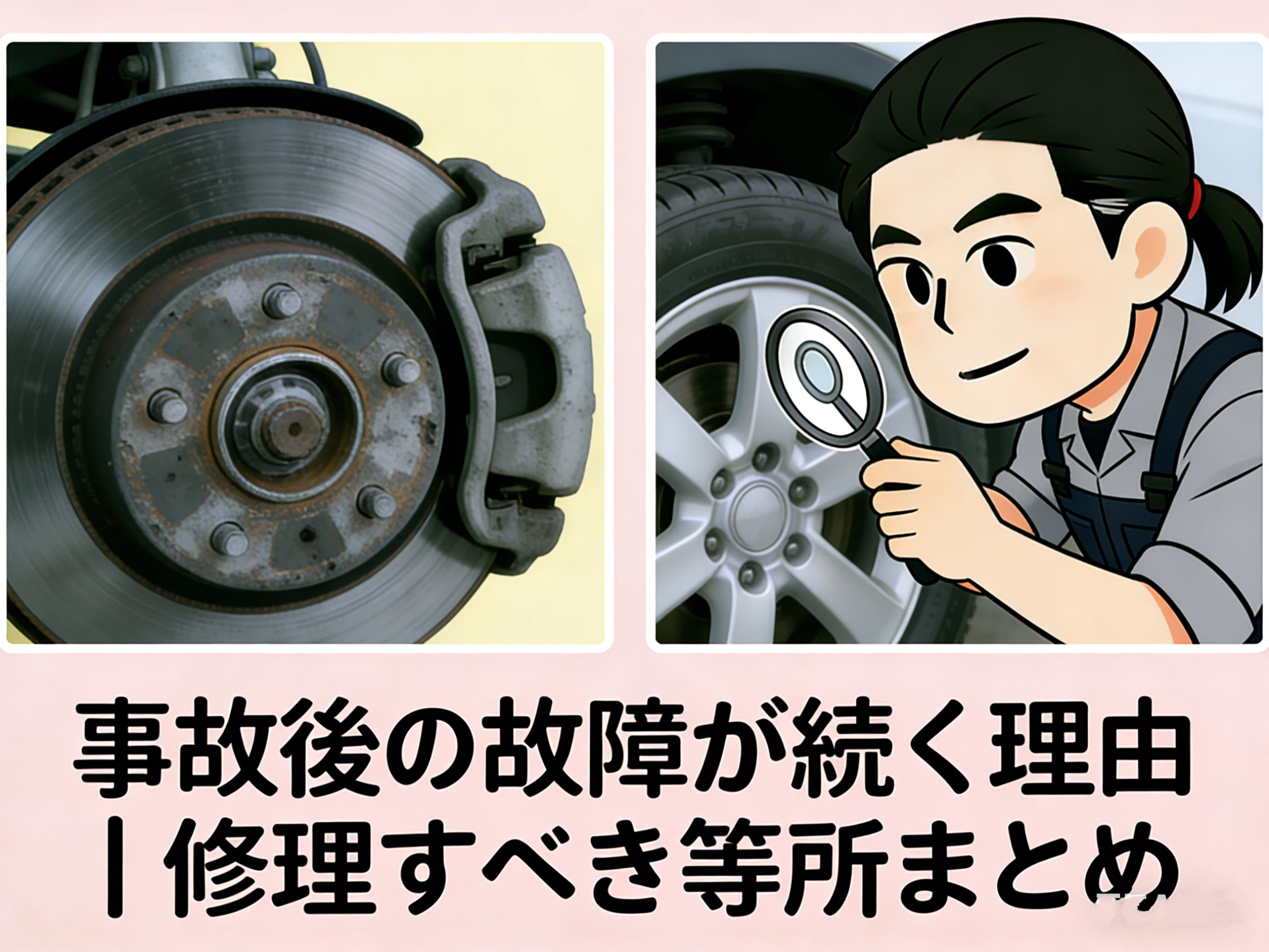 事故後の故障が続く理由｜修理すべき箇所まとめ
