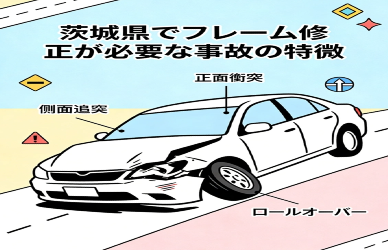 茨城県でフレーム修正が必要な事故の特徴