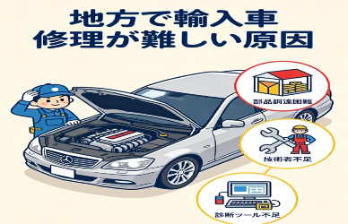 地方で輸入車修理が難しい原因